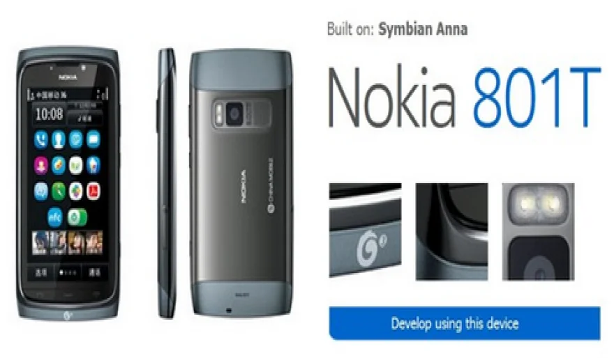 Nokia 801t Ponsel Symbian Minimalis